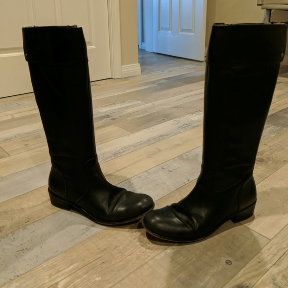 Corso Como Shoes - Corso Como Tall Black Leather Boots (8.5 M)